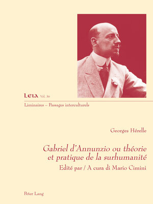 cover image of Gabriel d'Annunzio ou théorie et pratique de la surhumanité